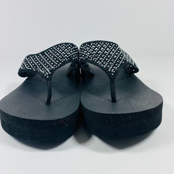 Skechers Yoga Foam Bling Flip Flop Size 9 - Picture 3 of 10